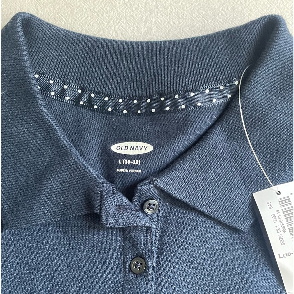 Old Navy Uniform Polo Navy Blue Size Large - Picture 4 of 4